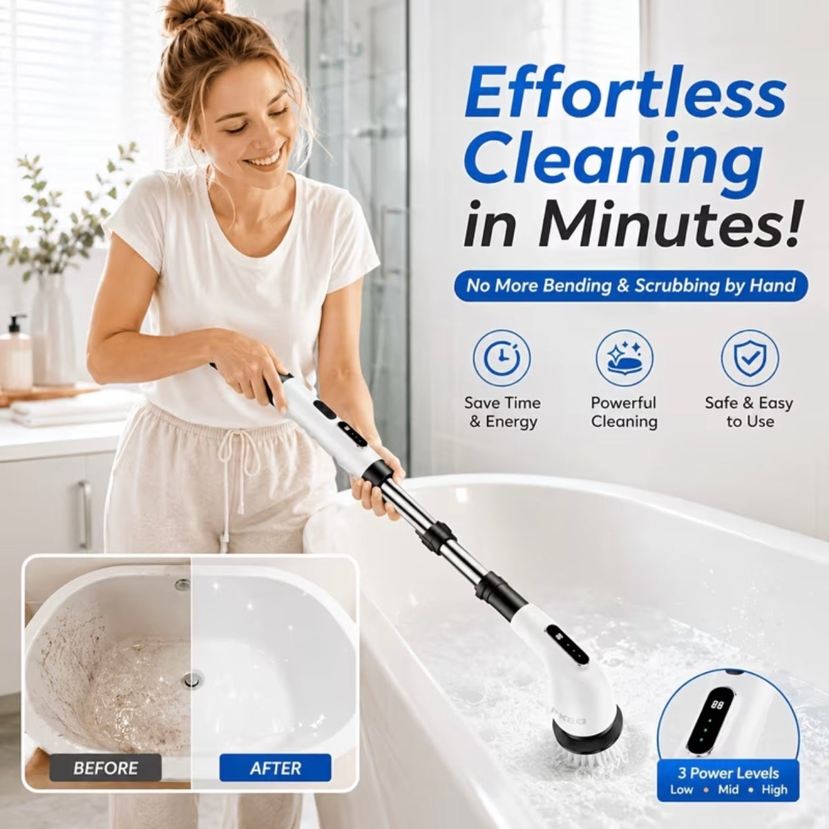 Elvissa SpinPro —  9 in 1 Electric Cleaning Scrubber